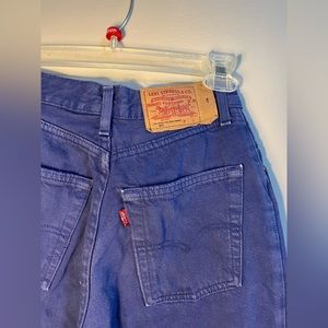 super rare vintage indigo Levi’s from 90s, style 901, button fly + copper detail
